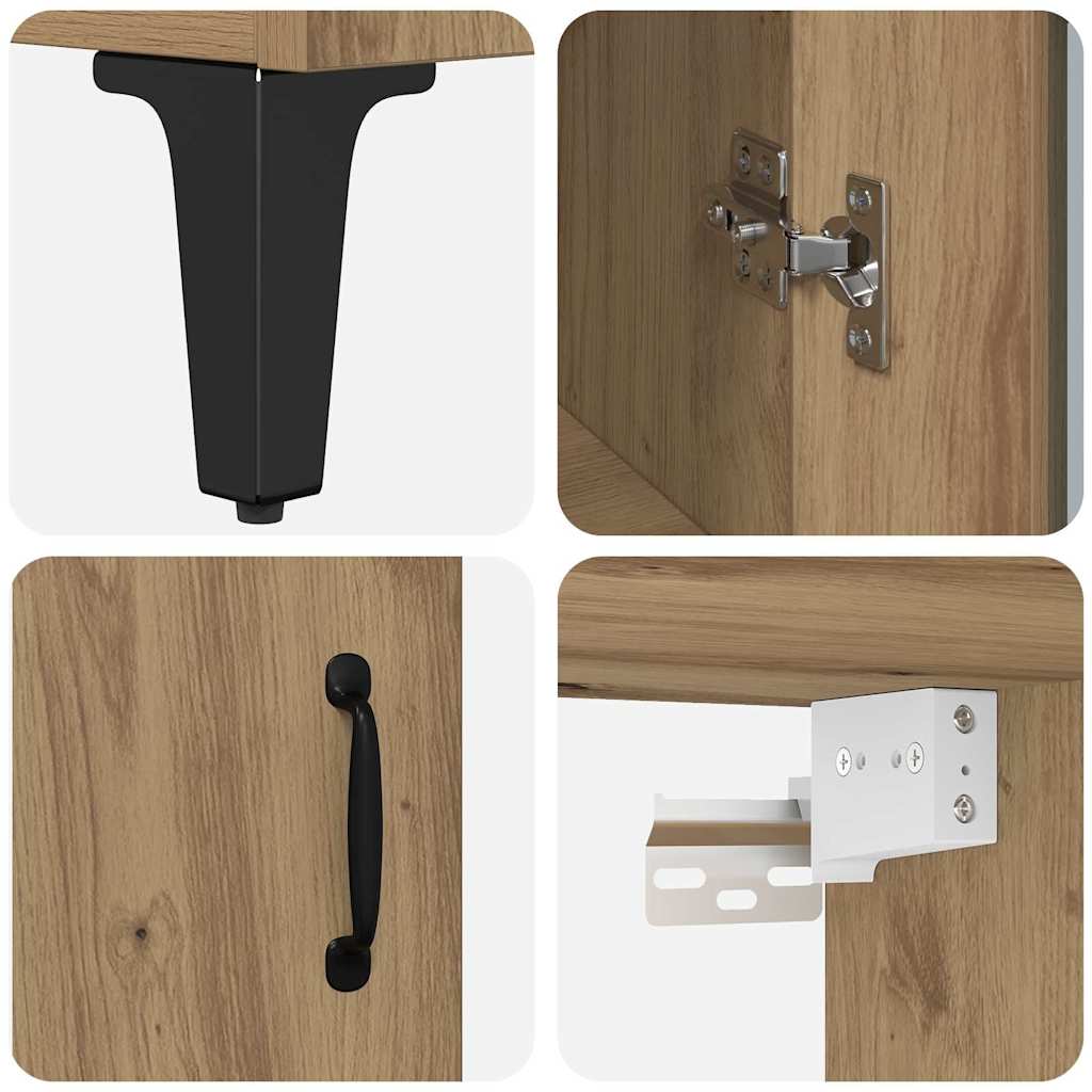 Highboard Artisan Oak 69,5 x 34 x 180 εκ. Επεξεργασμένο ξύλο - Pakobazaar