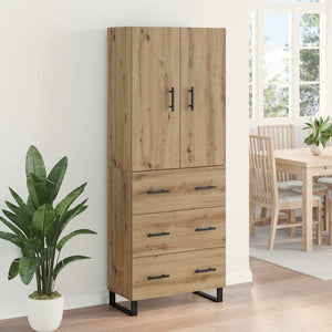Highboard με συρτάρι 2 pcs Artisan Oak 69,5 x 34 x 180 εκ. - Pakobazaar