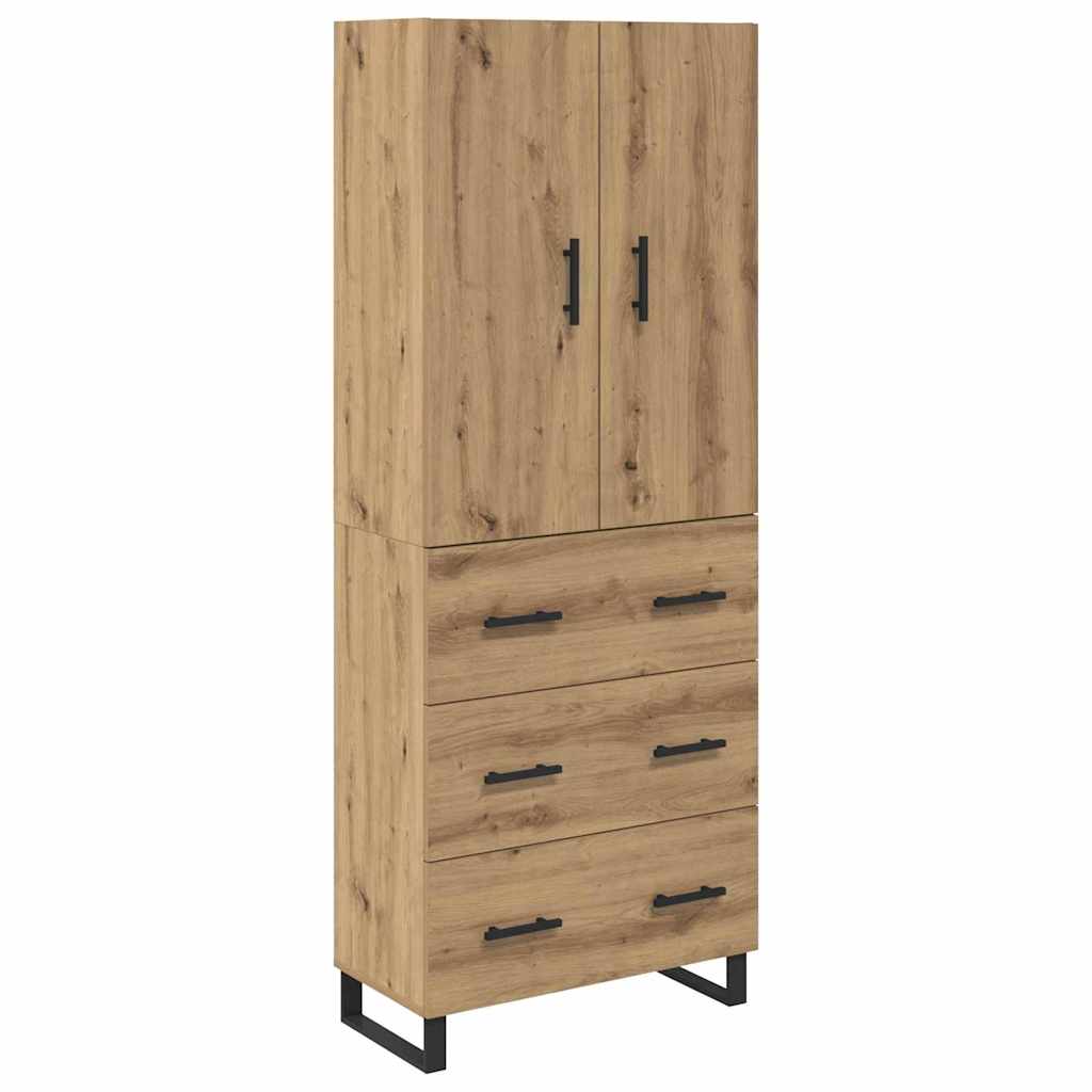 Highboard με συρτάρι 2 pcs Artisan Oak 69,5 x 34 x 180 εκ. - Pakobazaar