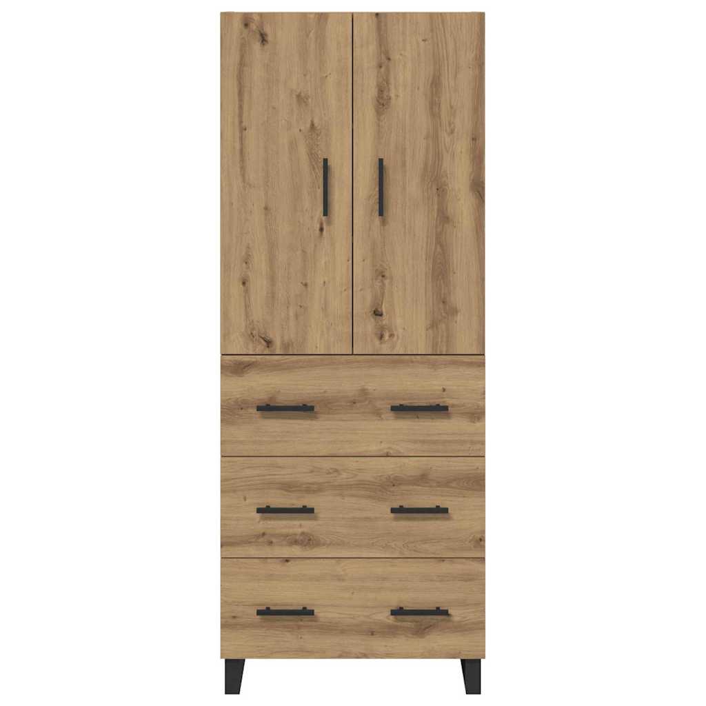 Highboard με συρτάρι 2 pcs Artisan Oak 69,5 x 34 x 180 εκ. - Pakobazaar