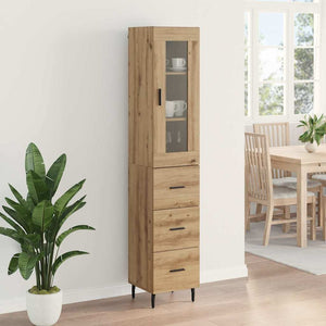 Highboard Artisan Oak 34,5 x 34 x 180 εκ. Επεξεργασμένο Ξύλο