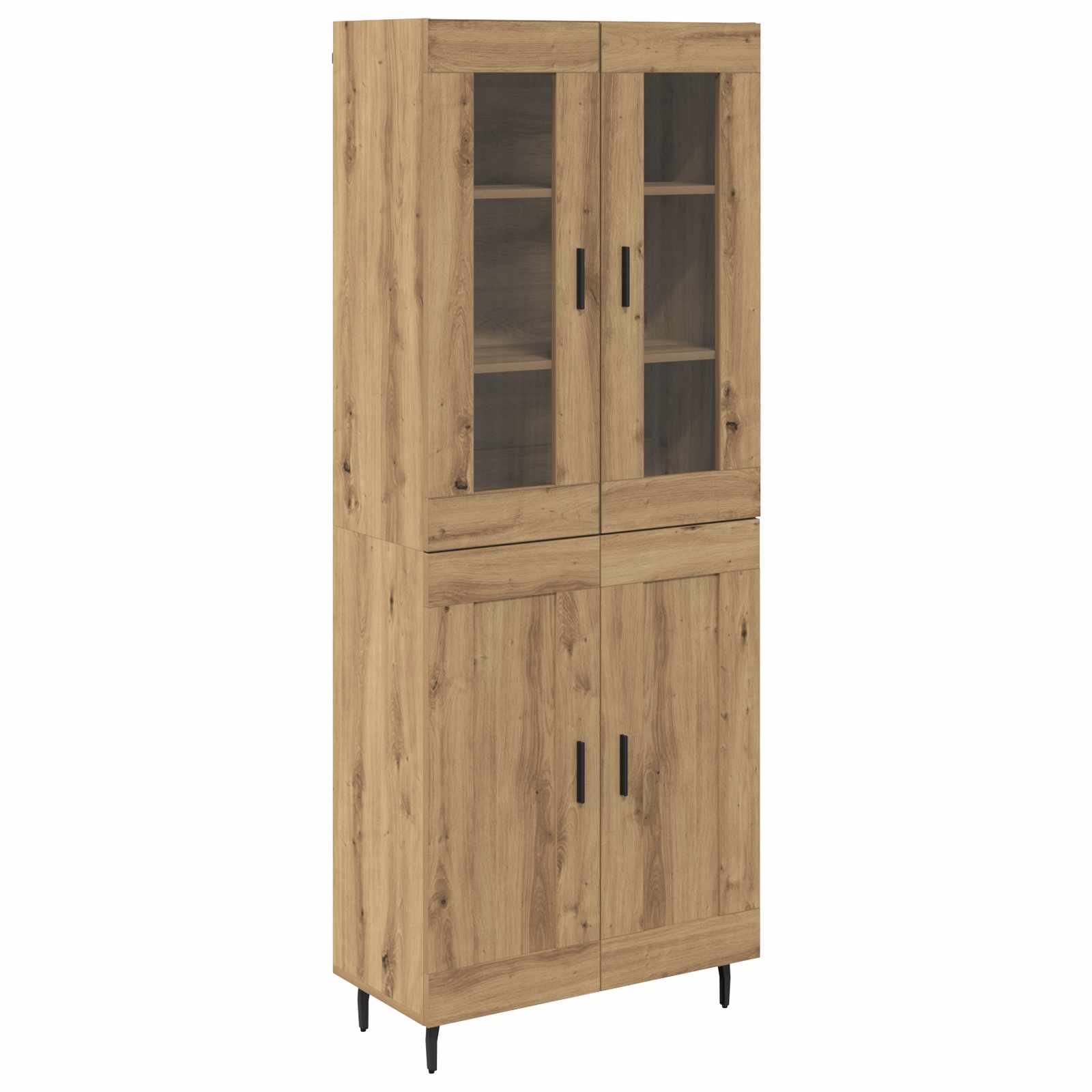 Highboard 2 pcs Artisan Oak Επεξεργασμένο ξύλο - Pakobazaar