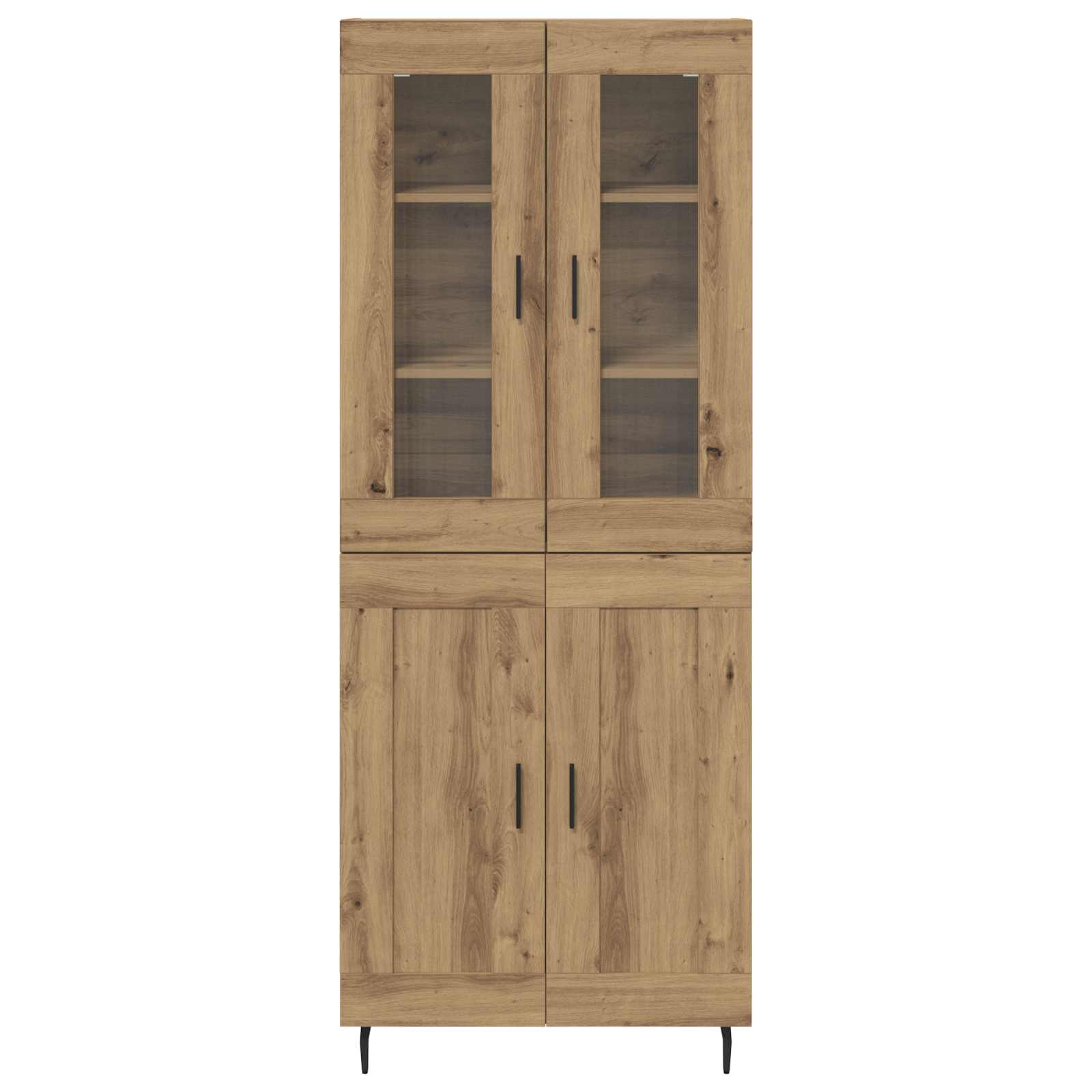 Highboard 2 pcs Artisan Oak Επεξεργασμένο ξύλο - Pakobazaar