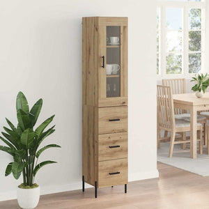Highboard Artisan Oak 34,5 x 34 x 180 εκ. Επεξεργασμένο Ξύλο