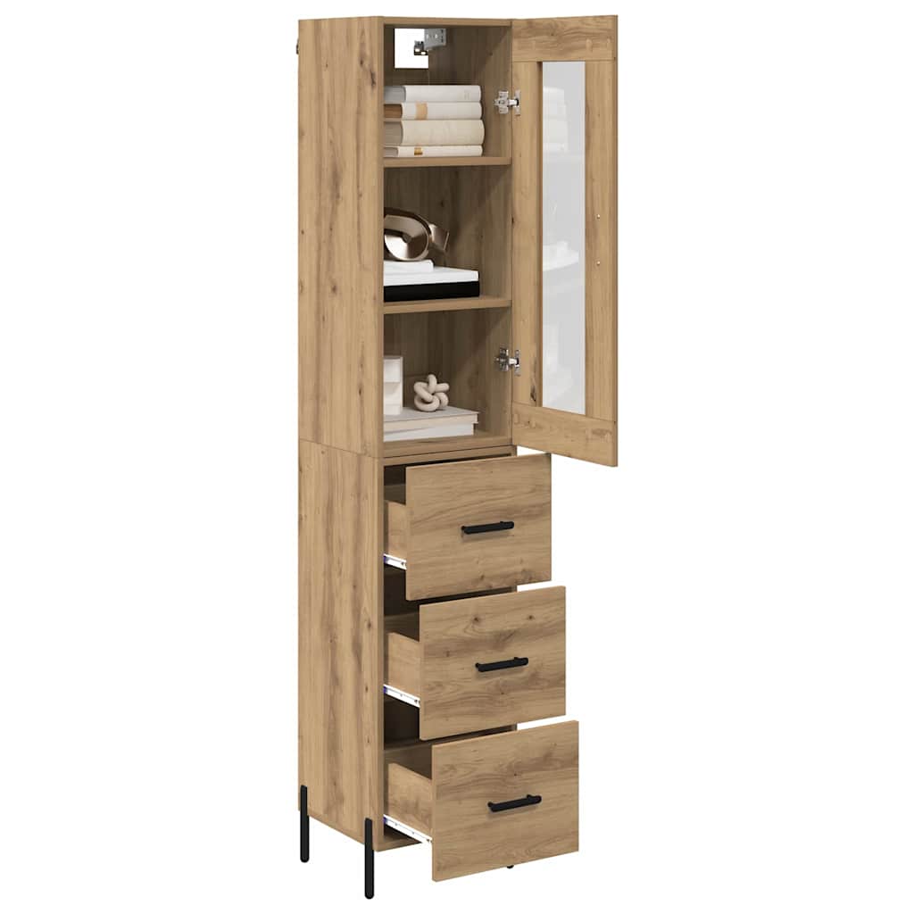 Highboard Artisan Oak 34,5 x 34 x 180 εκ. Επεξεργασμένο ξύλο
