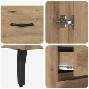 Highboard με συρτάρι 2 pcs Artisan Oak Επεξεργασμένο ξύλο - Pakobazaar