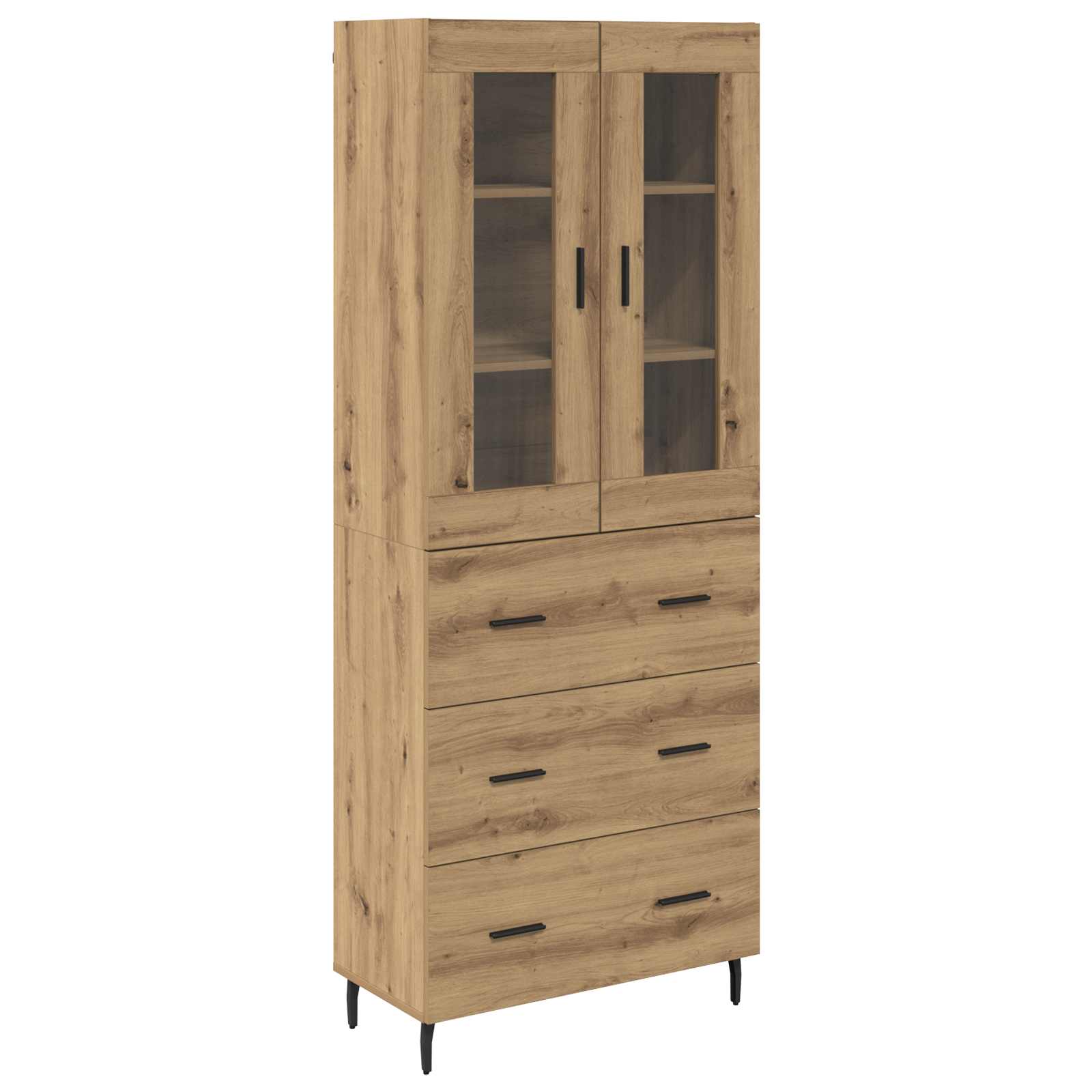 Highboard με συρτάρι 2 pcs Artisan Oak Επεξεργασμένο ξύλο