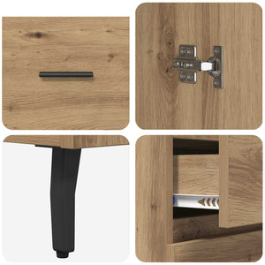 Highboard 2 τμχ. Artisan Oak 69,5 x 34 x 180 εκ.