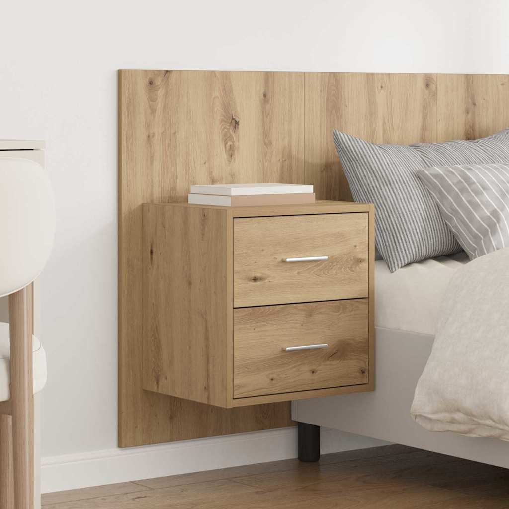 Κεφαλή κρεβατιού με κομοδίνο με συρτάρι 3 pcs Artisan Oak