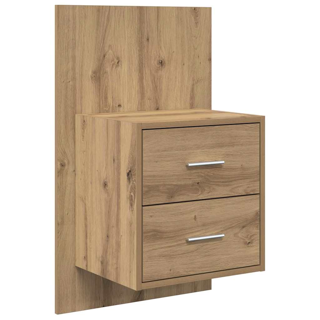 Κεφαλή κρεβατιού με κομοδίνο με συρτάρι 3 pcs Artisan Oak