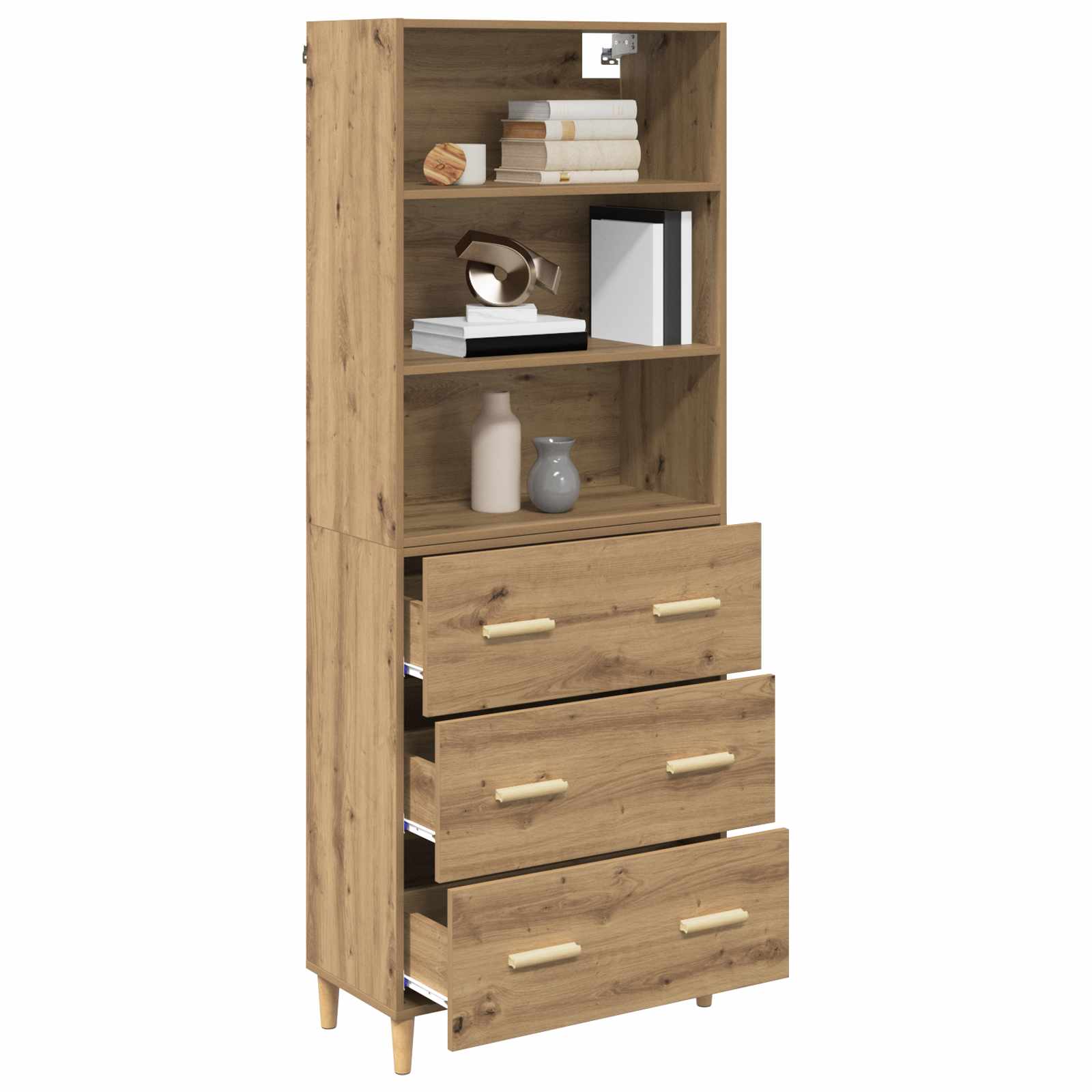 Highboard Artisan Oak 69,5 x 32,5 x 180 εκ Επεξεργασμένο ξύλο - Pakobazaar
