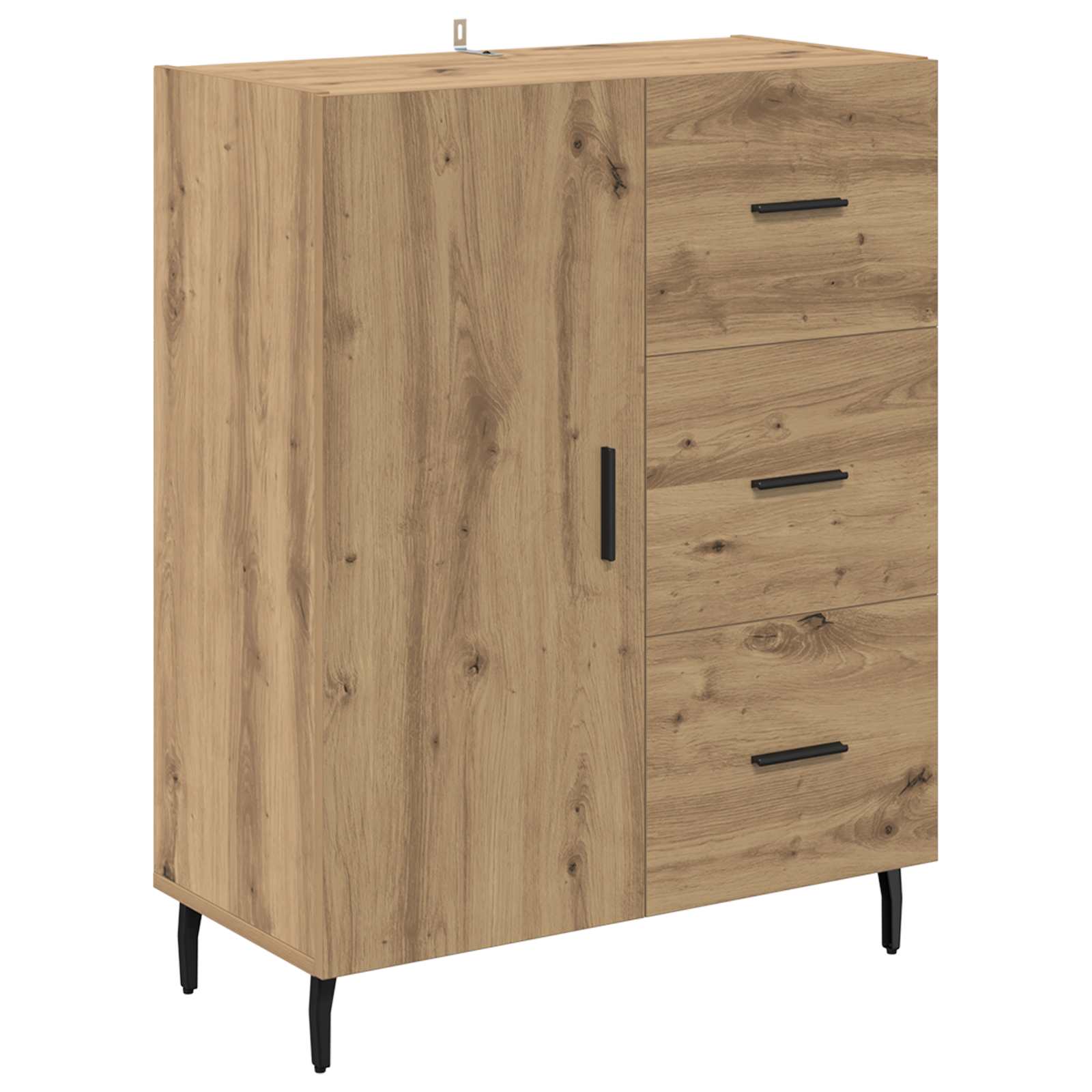 Highboard με συρτάρι Artisan Oak 69,5 x 34 x 180 εκ.
