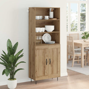 Highboard 2 pcs Artisan Oak Επεξεργασμένο ξύλο - Pakobazaar
