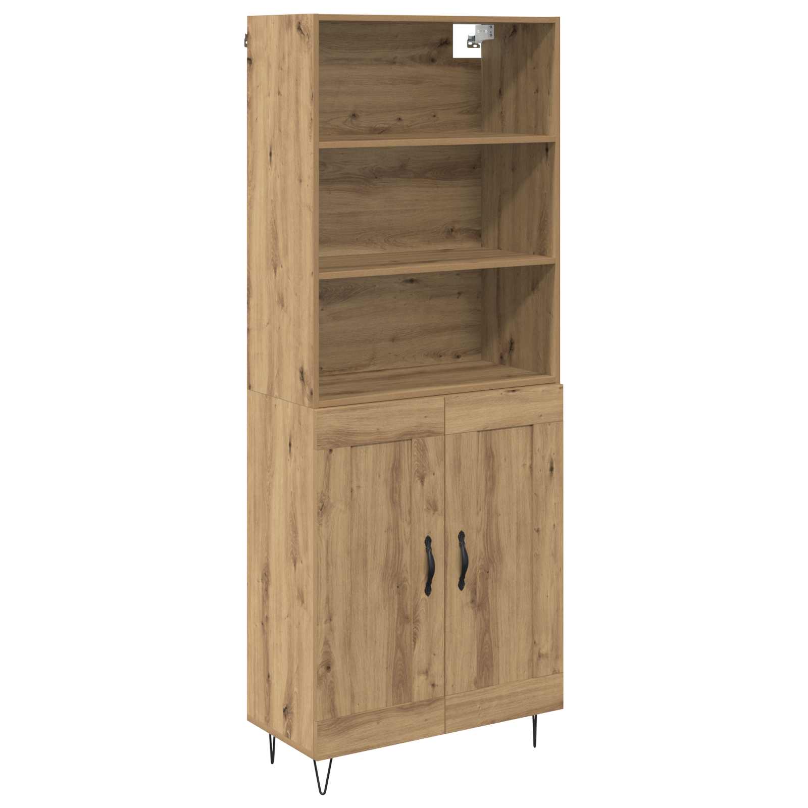 Highboard 2 pcs Artisan Oak Επεξεργασμένο ξύλο - Pakobazaar