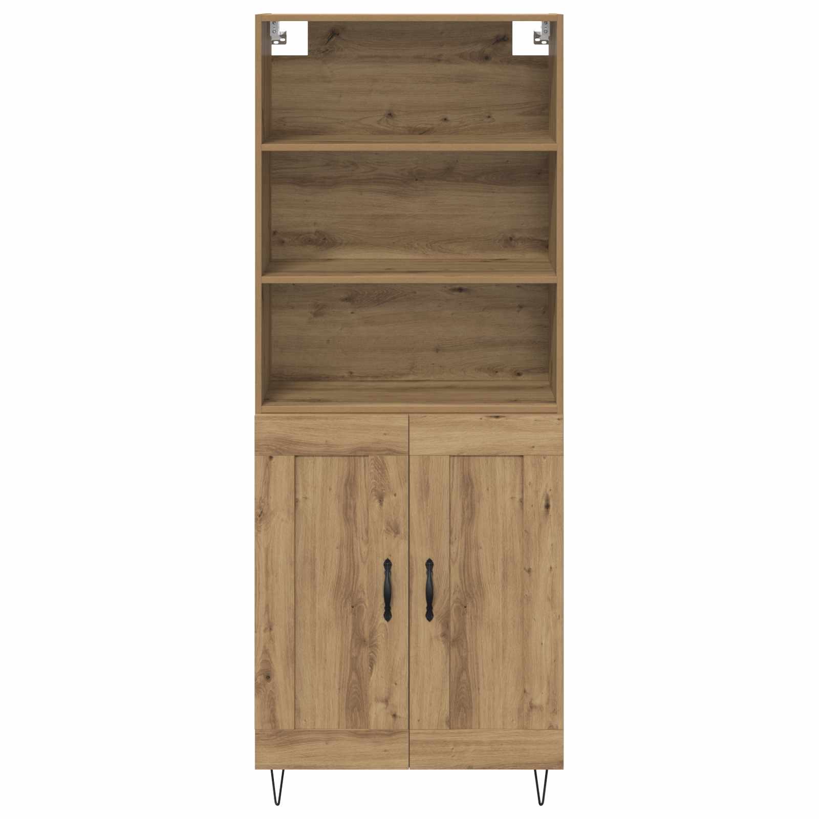 Highboard 2 pcs Artisan Oak Επεξεργασμένο ξύλο - Pakobazaar