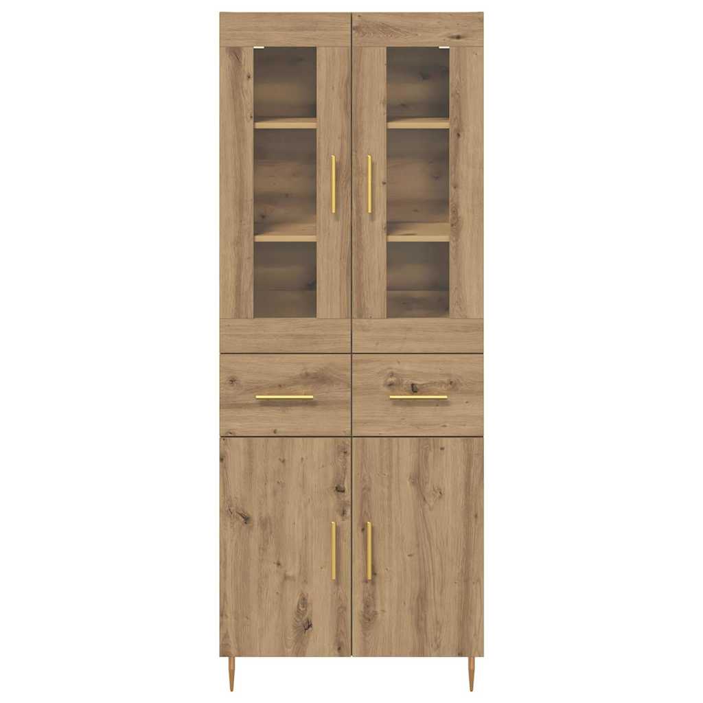 Highboard με συρτάρι 2 pcs Artisan Oak Επεξεργασμένο ξύλο - Pakobazaar