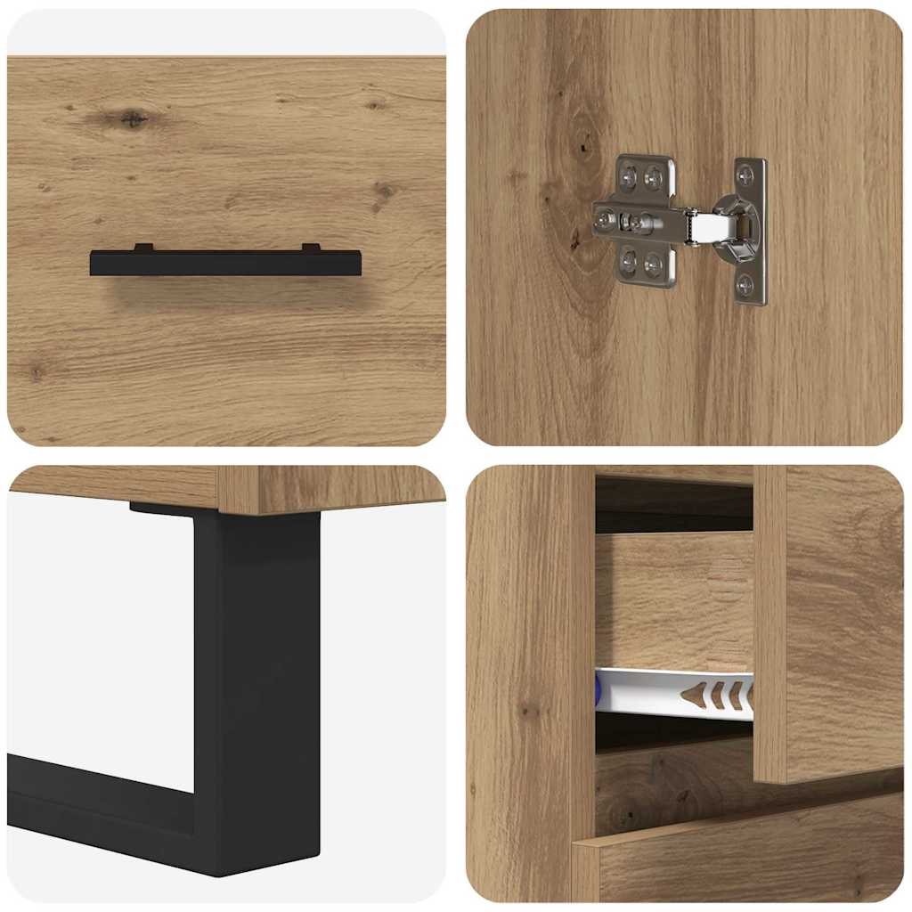Highboard Artisan Oak 69,5 x 34 x 180 εκ. Επεξεργασμένο ξύλο - Pakobazaar