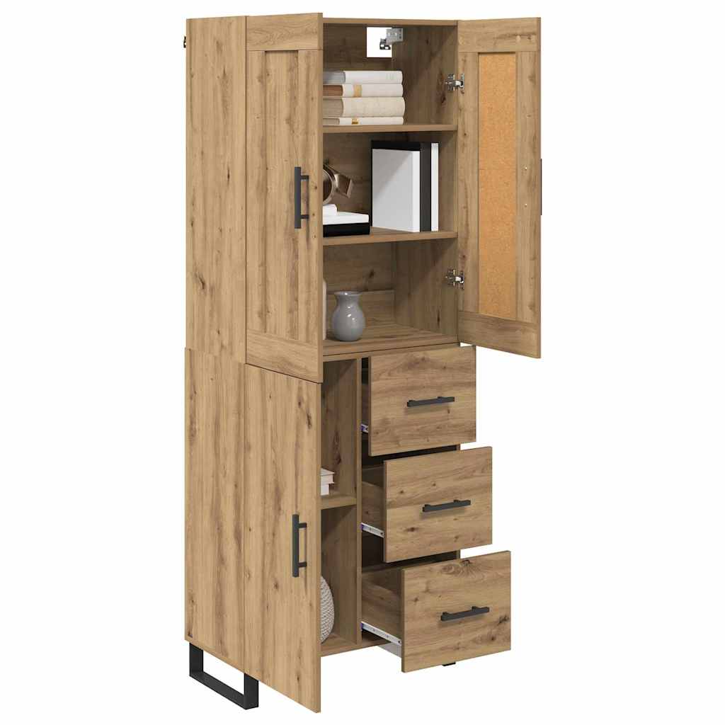 Highboard Artisan Oak 69,5 x 34 x 180 εκ. Επεξεργασμένο ξύλο - Pakobazaar