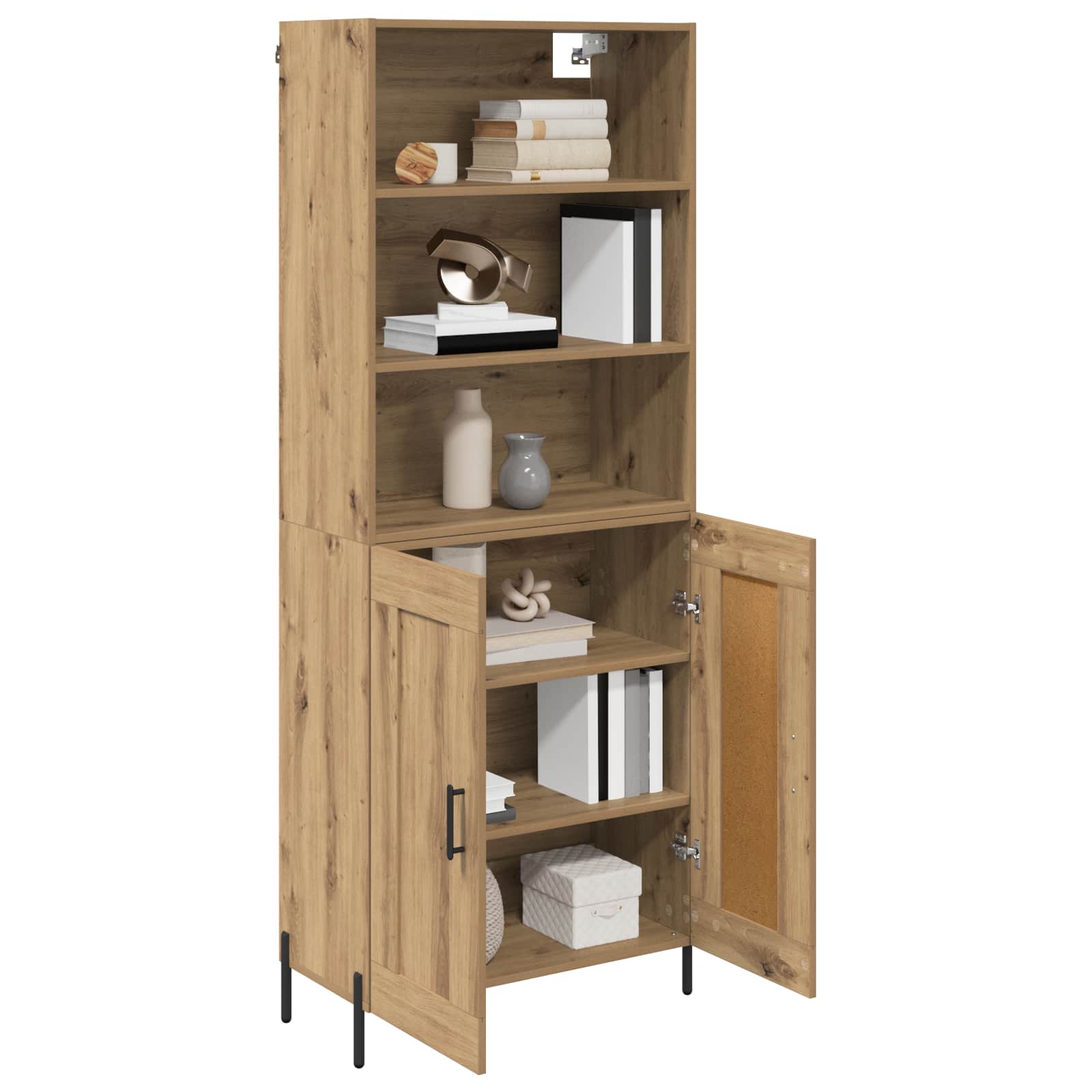 Highboard Artisan Oak 69,5 x 32,5 x 180 εκ Επεξεργασμένο ξύλο