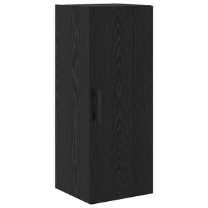Highboard Μαύρη Οξυά 34,5 x 34 x 180 εκ. Επεξεργασμένο Ξύλο