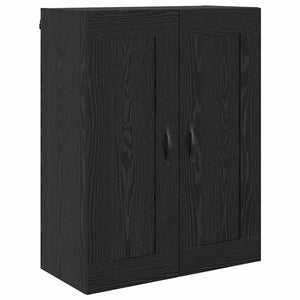 Highboard Μαύρη Οξυά 69,5 x 34 x 180 εκ. Επεξεργασμένο Ξύλο