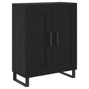 Highboard 2 τμχ. Μαύρη Οξυά 69,5 x 34 x 180 εκ.