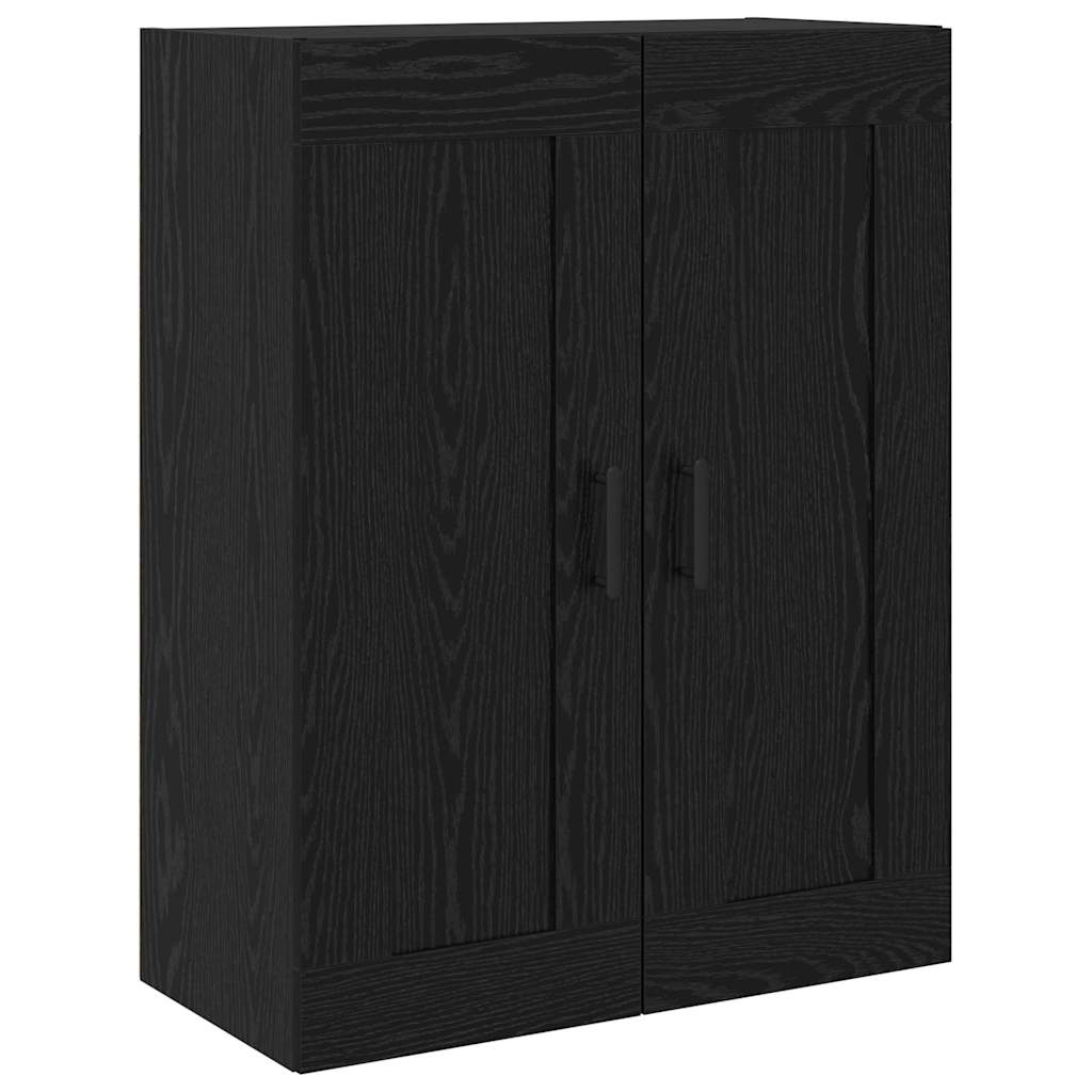 Highboard 2 pcs Μαύρη Οξυά Επεξεργασμένο ξύλο - Pakobazaar