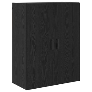 Highboard Μαύρη Οξυά 69,5 x 34 x 180 εκ. Επεξεργασμένο ξύλο - Pakobazaar