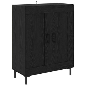 Highboard 2 τμχ. Μαύρη Οξυά 69,5 x 34 x 180 εκ.
