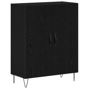Highboard Μαύρη Οξυά 69,5 x 34 x 180 εκ. Επεξεργασμένο ξύλο - Pakobazaar