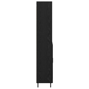 Highboard 2 τμχ. Μαύρη Οξυά 69,5 x 34 x 180 εκ.
