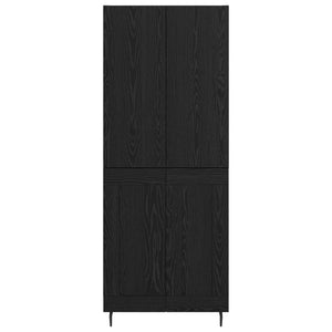 Highboard 2 τμχ. Μαύρη δρυς 69,5 x 34 x 180 εκ.