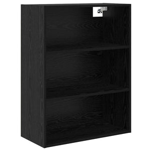 Highboard 2 τμχ. Μαύρη Οξυά 69,5 x 34 x 180 εκ.