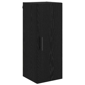 Highboard Μαύρη Οξυά 34,5 x 34 x 180 εκ. Επεξεργασμένο Ξύλο