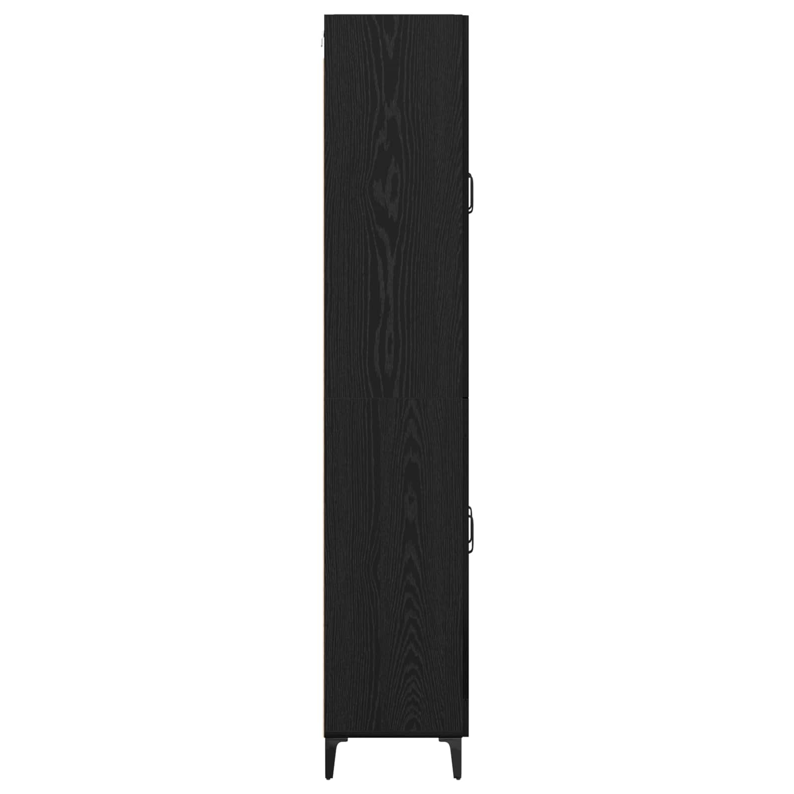 Highboard Μαύρη Οξυά 69,5 x 34 x 180 εκ. Επεξεργασμένο ξύλο - Pakobazaar