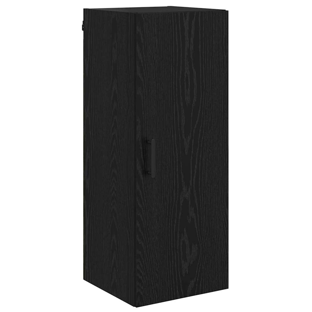 Highboard Μαύρη Οξυά 34,5 x 34 x 180 εκ. Επεξεργασμένο ξύλο - Pakobazaar