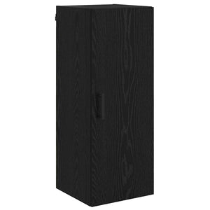 Highboard Μαύρη Οξυά 34,5 x 34 x 180 εκ. Επεξεργασμένο ξύλο - Pakobazaar