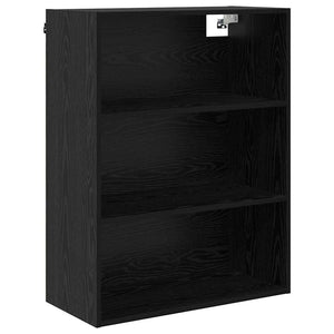 Highboard Μαύρη Οξυά 69,5 x 32,5 x 180 εκ Επεξεργασμένο Ξύλο