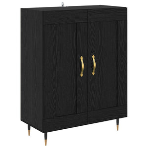 Highboard 2 τμχ. Μαύρη Οξυά 69,5 x 34 x 180 εκ.