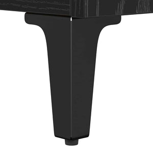 Σετ Επίπλων Μπάνιου 3 τεμ. Μαύρη δρυς Επεξεργασμένο ξύλο
