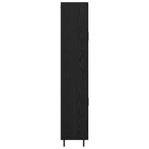 Highboard 2 τμχ. Μαύρη Οξυά 69,5 x 34 x 180 εκ.