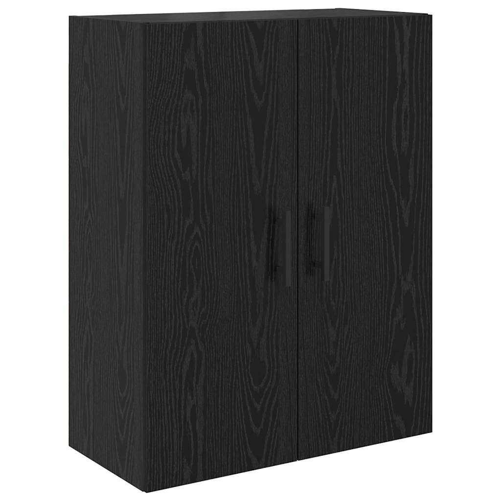 Highboard με συρτάρι 2 pcs Μαύρη Οξυά 69,5 x 34 x 180 εκ. - Pakobazaar