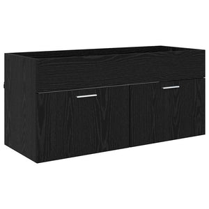 Ντουλάπι Μπάνιου Επιτοίχιο Μαύρη Οξυά 100 x 38,5 x 46 cm - Pakobazaar
