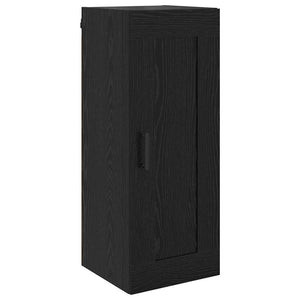 Highboard Μαύρη Οξυά 34,5 x 34 x 180 εκ. Επεξεργασμένο Ξύλο
