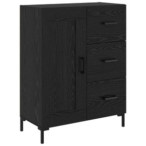 Highboard 2 τμχ. Μαύρη Οξυά 69,5 x 34 x 180 εκ.