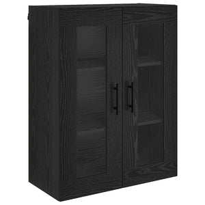 Highboard 2 τμχ. Μαύρη Οξυά 69,5 x 34 x 180 εκ.