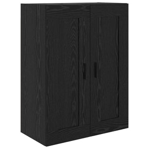 Highboard 2 pcs Μαύρη Οξυά Επεξεργασμένο ξύλο - Pakobazaar