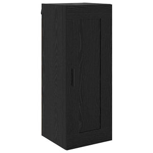 Highboard Μαύρη Οξυά 34,5 x 34 x 180 εκ. Επεξεργασμένο Ξύλο