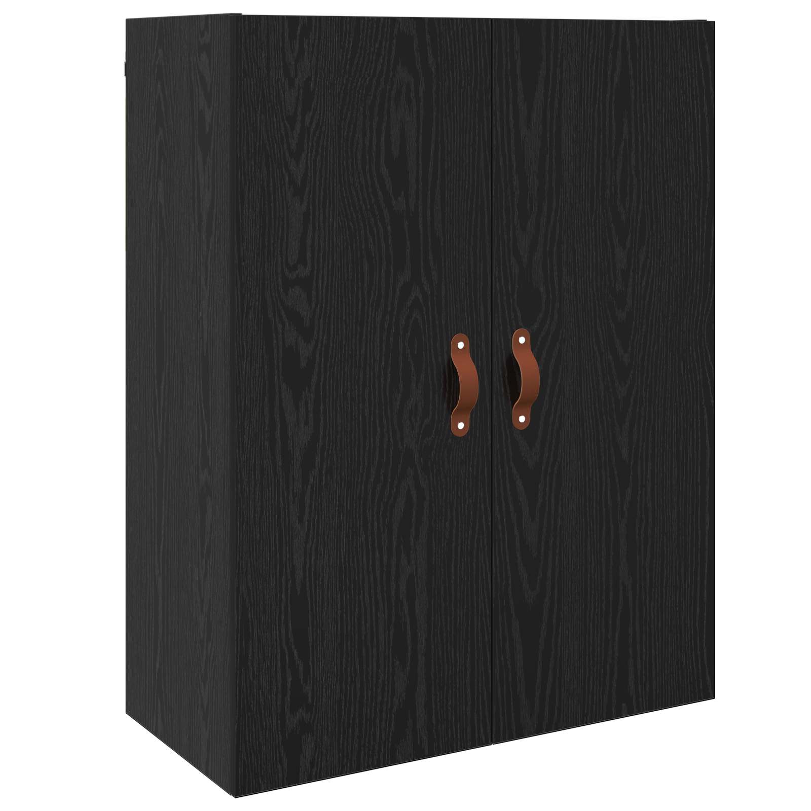 Highboard Μαύρη Οξυά 69,5 x 34 x 180 εκ. Επεξεργασμένο ξύλο - Pakobazaar