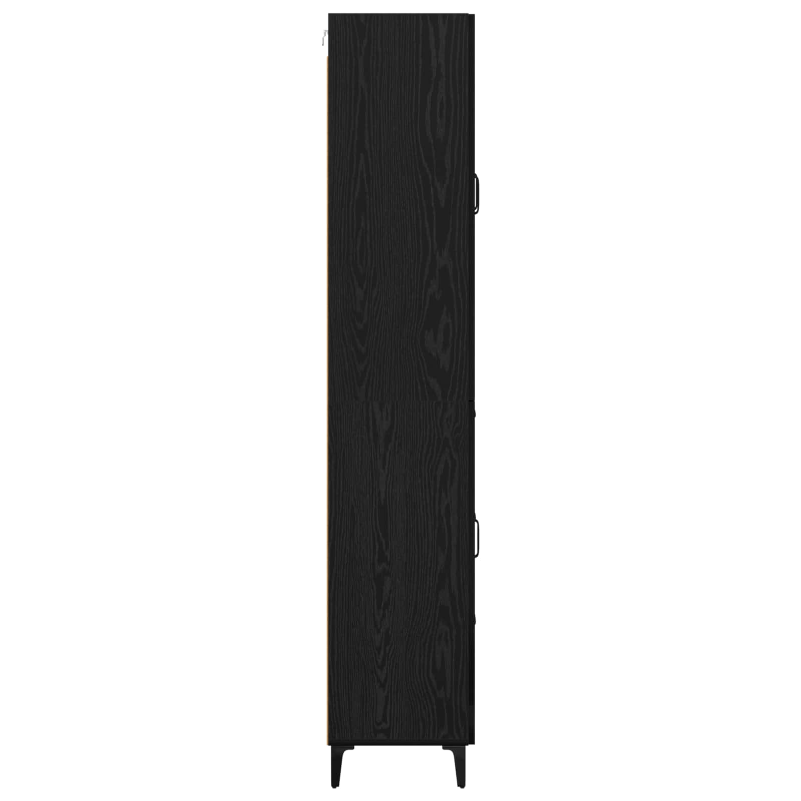 Highboard Μαύρη Οξυά 69,5 x 34 x 180 εκ. Επεξεργασμένο ξύλο - Pakobazaar